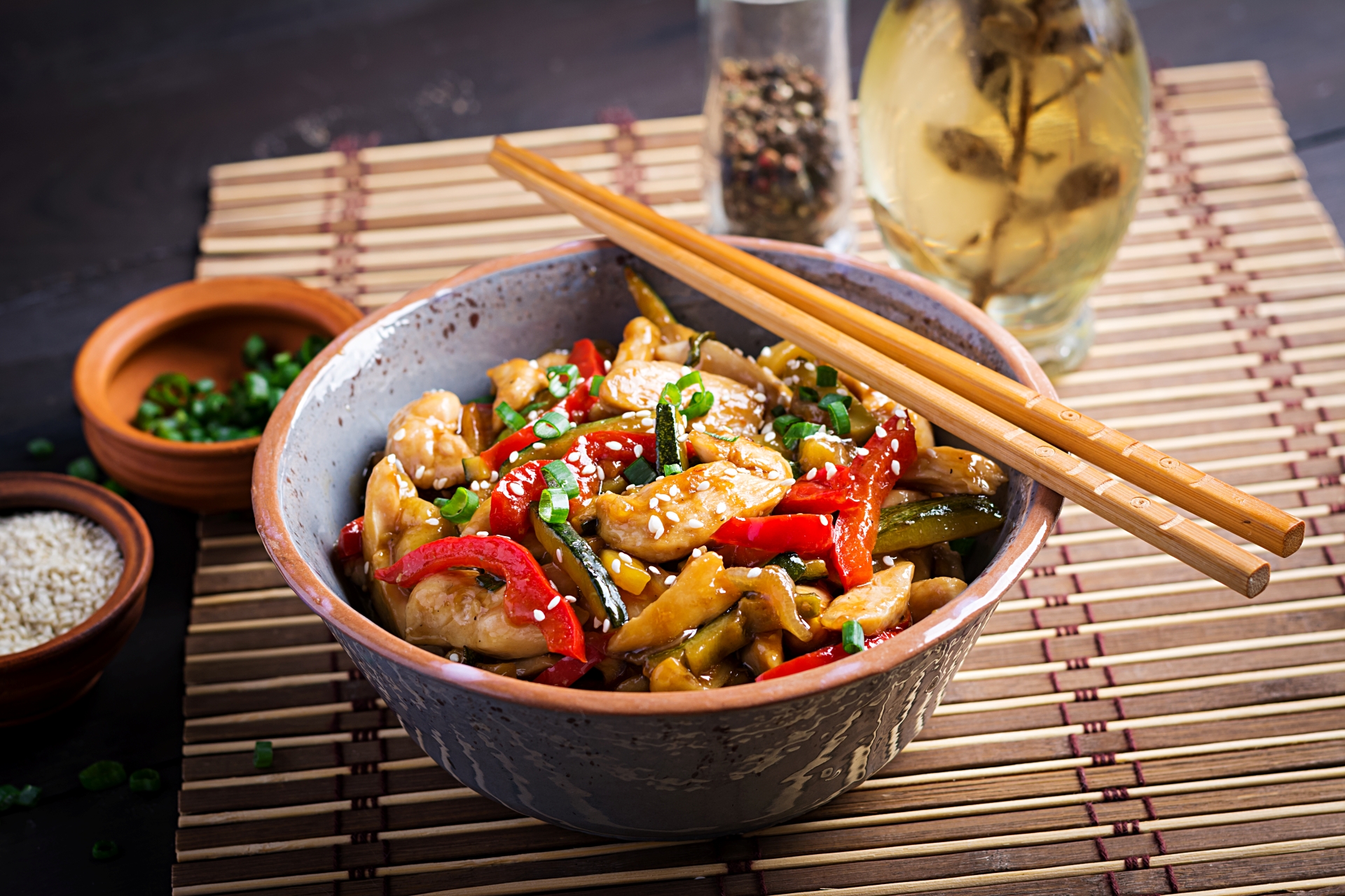 Flavorful Chinese cuisine featuring stir-fried dishes, dumplings, sweet and sour chicken, and fried rice